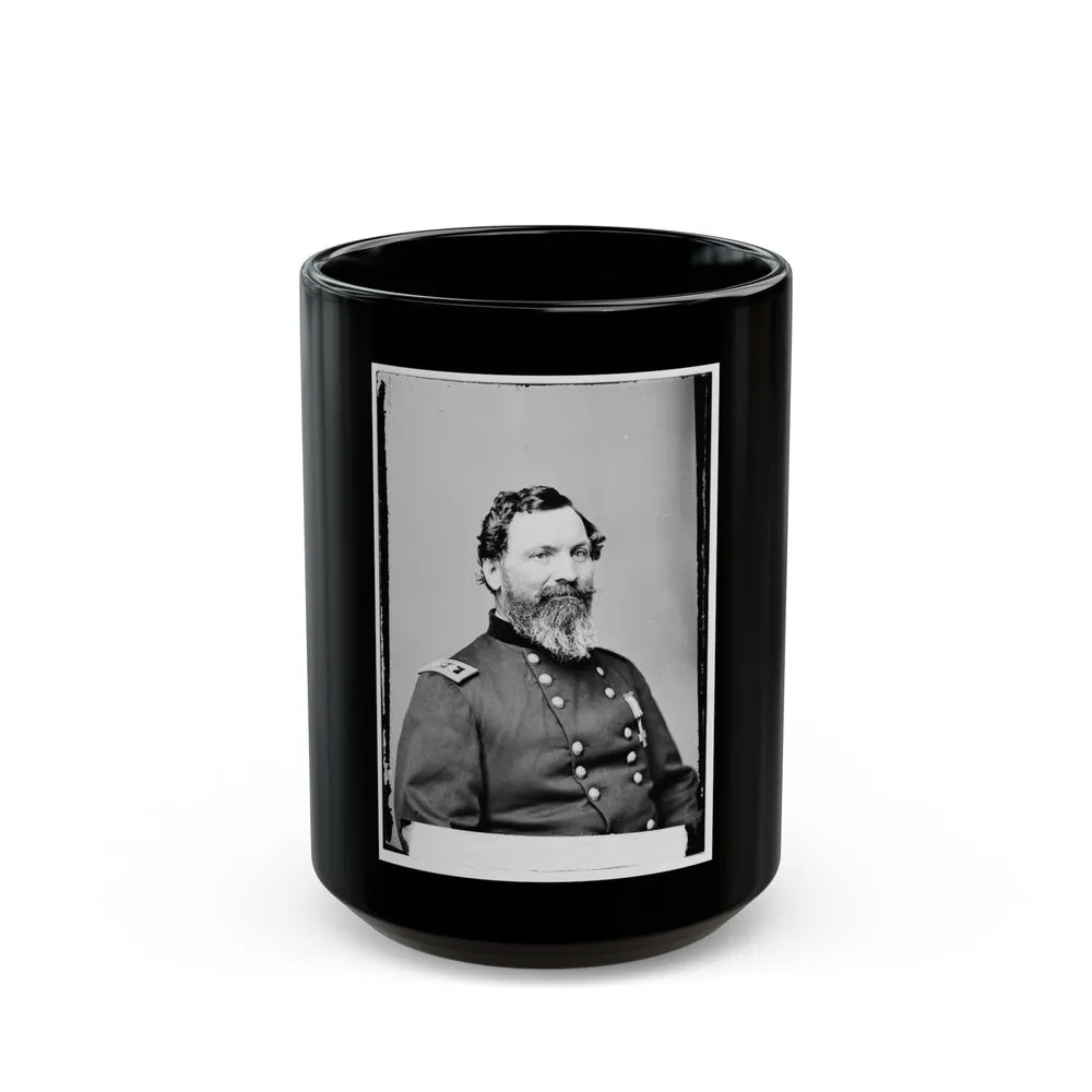 Portrait Of Maj. Gen. John Sedgwick, Officer Of The Federal Army (U.S. Civil War) Black Coffee Mug-15oz-Go Mug Yourself