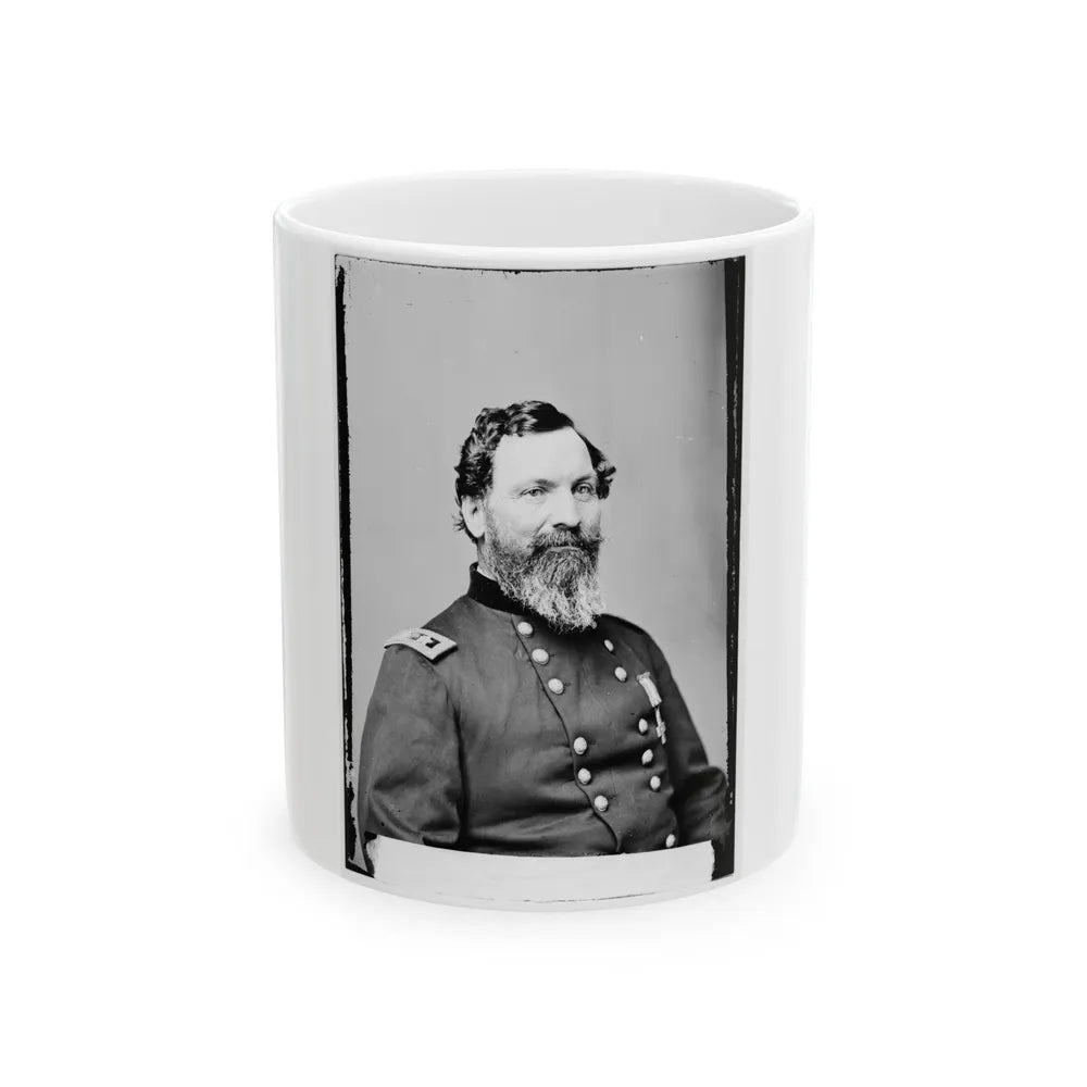 Portrait Of Maj. Gen. John Sedgwick, Officer Of The Federal Army (U.S. Civil War) White Coffee Mug-11oz-Go Mug Yourself