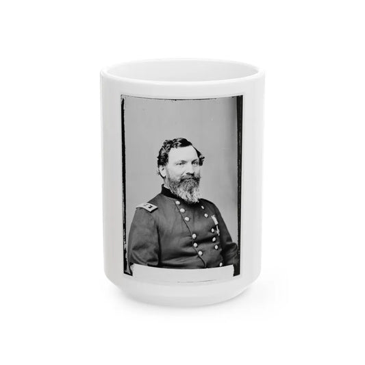 Portrait Of Maj. Gen. John Sedgwick, Officer Of The Federal Army (U.S. Civil War) White Coffee Mug-15oz-Go Mug Yourself