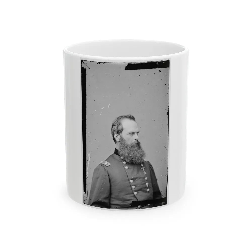 Portrait Of Maj. Gen. John W. Geary, Officer Of The Federal Army (U.S. Civil War) White Coffee Mug-11oz-Go Mug Yourself