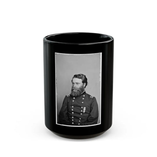 Portrait Of Maj. Gen. Joseph A. Mower, Officer Of The Federal Army (U.S. Civil War) Black Coffee Mug-15oz-Go Mug Yourself