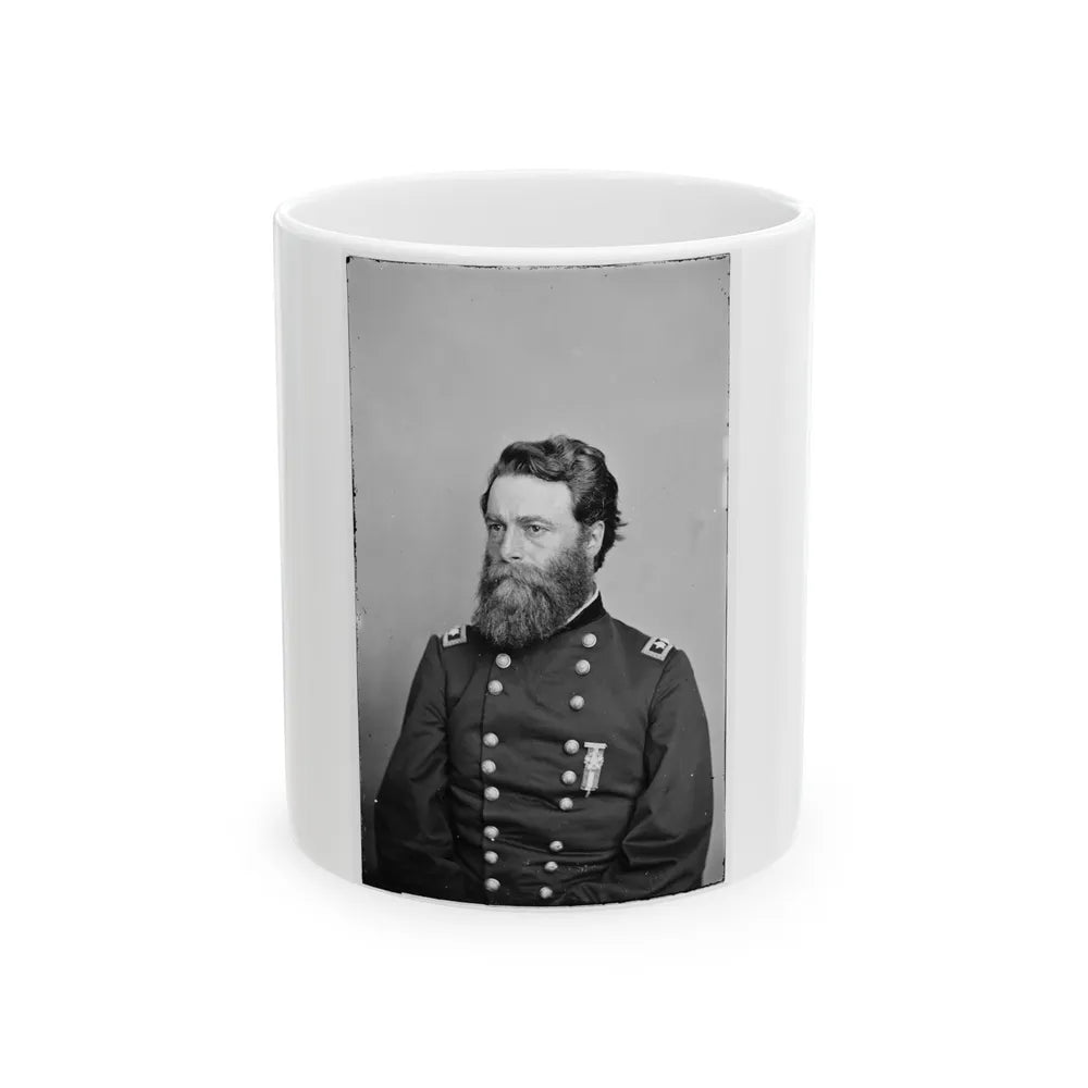 Portrait Of Maj. Gen. Joseph A. Mower, Officer Of The Federal Army (U.S. Civil War) White Coffee Mug-11oz-Go Mug Yourself