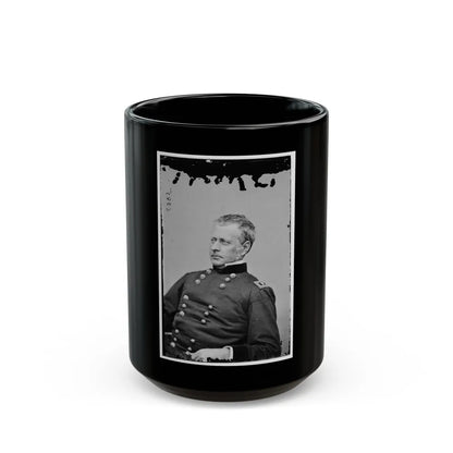 Portrait Of Maj. Gen. Joseph Hooker, Officer Of The Federal Army (U.S. Civil War) Black Coffee Mug-15oz-Go Mug Yourself