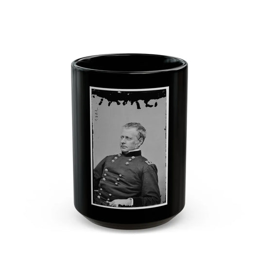 Portrait Of Maj. Gen. Joseph Hooker, Officer Of The Federal Army (U.S. Civil War) Black Coffee Mug-15oz-Go Mug Yourself