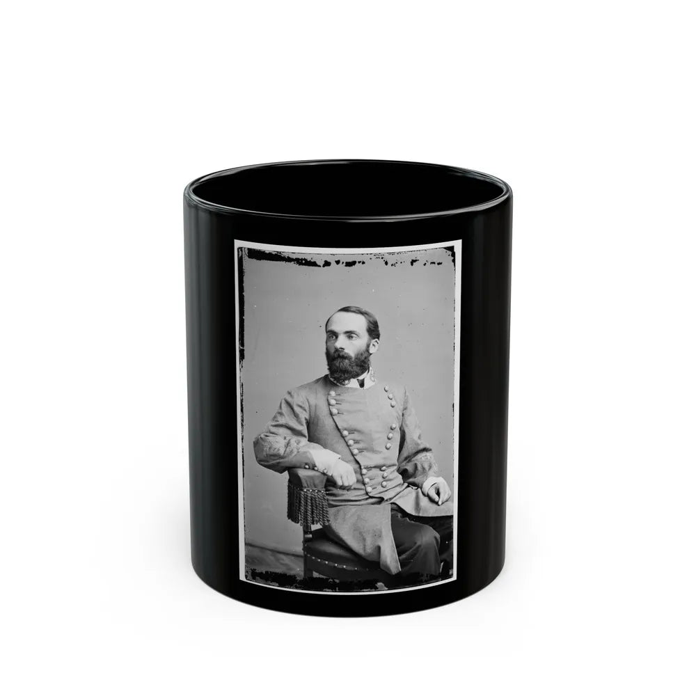 Portrait Of Maj. Gen. Joseph Wheeler, Officer Of The Confederate Army (U.S. Civil War) Black Coffee Mug-11oz-Go Mug Yourself