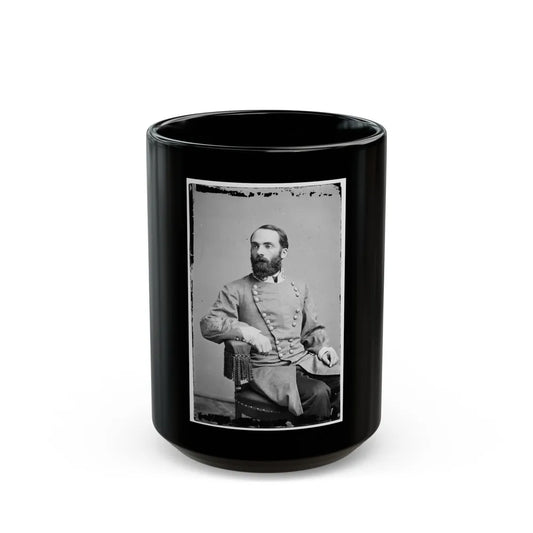 Portrait Of Maj. Gen. Joseph Wheeler, Officer Of The Confederate Army (U.S. Civil War) Black Coffee Mug-15oz-Go Mug Yourself