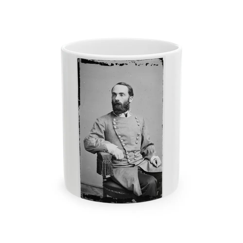 Portrait Of Maj. Gen. Joseph Wheeler, Officer Of The Confederate Army (U.S. Civil War) White Coffee Mug-11oz-Go Mug Yourself