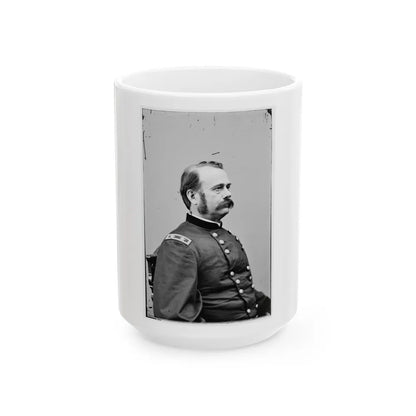 Portrait Of Maj. Gen. Lovell H. Rousseau, Officer Of The Federal Army (U.S. Civil War) White Coffee Mug-15oz-Go Mug Yourself