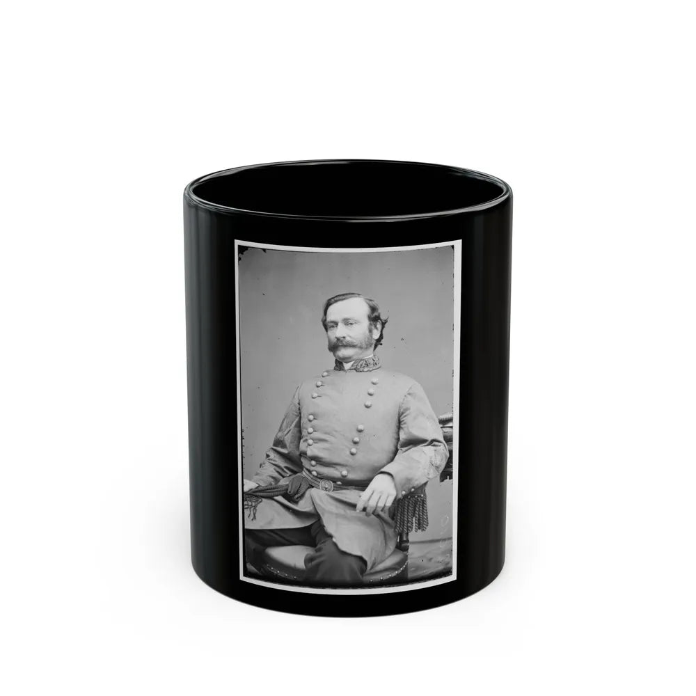 Portrait Of Maj. Gen. Mansfield Lovell, Officer Of The Confederate Army (U.S. Civil War) Black Coffee Mug-11oz-Go Mug Yourself