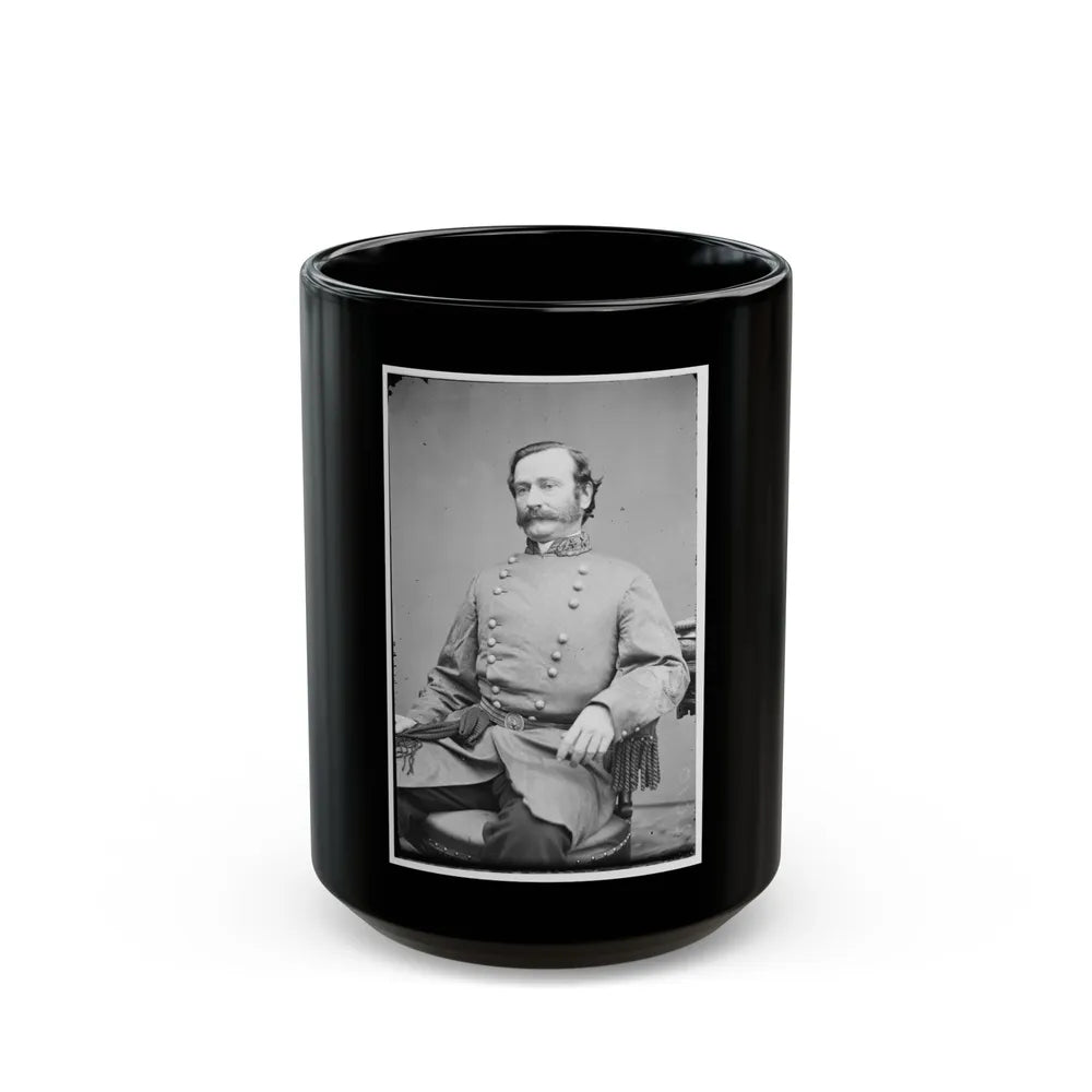 Portrait Of Maj. Gen. Mansfield Lovell, Officer Of The Confederate Army (U.S. Civil War) Black Coffee Mug-15oz-Go Mug Yourself