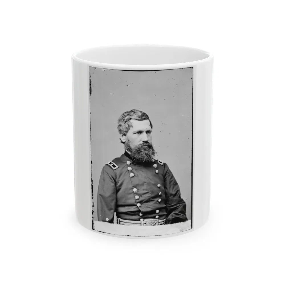 Portrait Of Maj. Gen. Oliver O. Howard, Officer Of The Federal Army (U.S. Civil War) White Coffee Mug-11oz-Go Mug Yourself