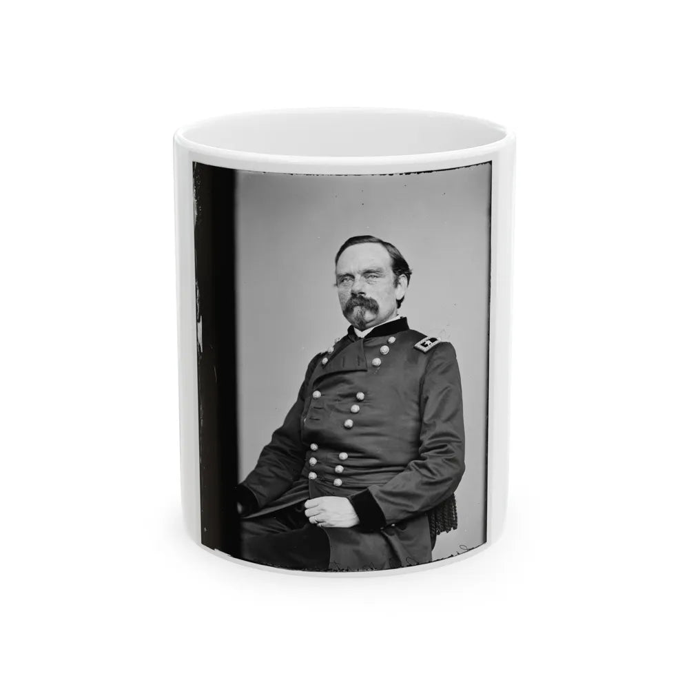 Portrait Of Maj. Gen. Peter J. Osterhaus, Officer Of The Federal Army (U.S. Civil War) White Coffee Mug-11oz-Go Mug Yourself