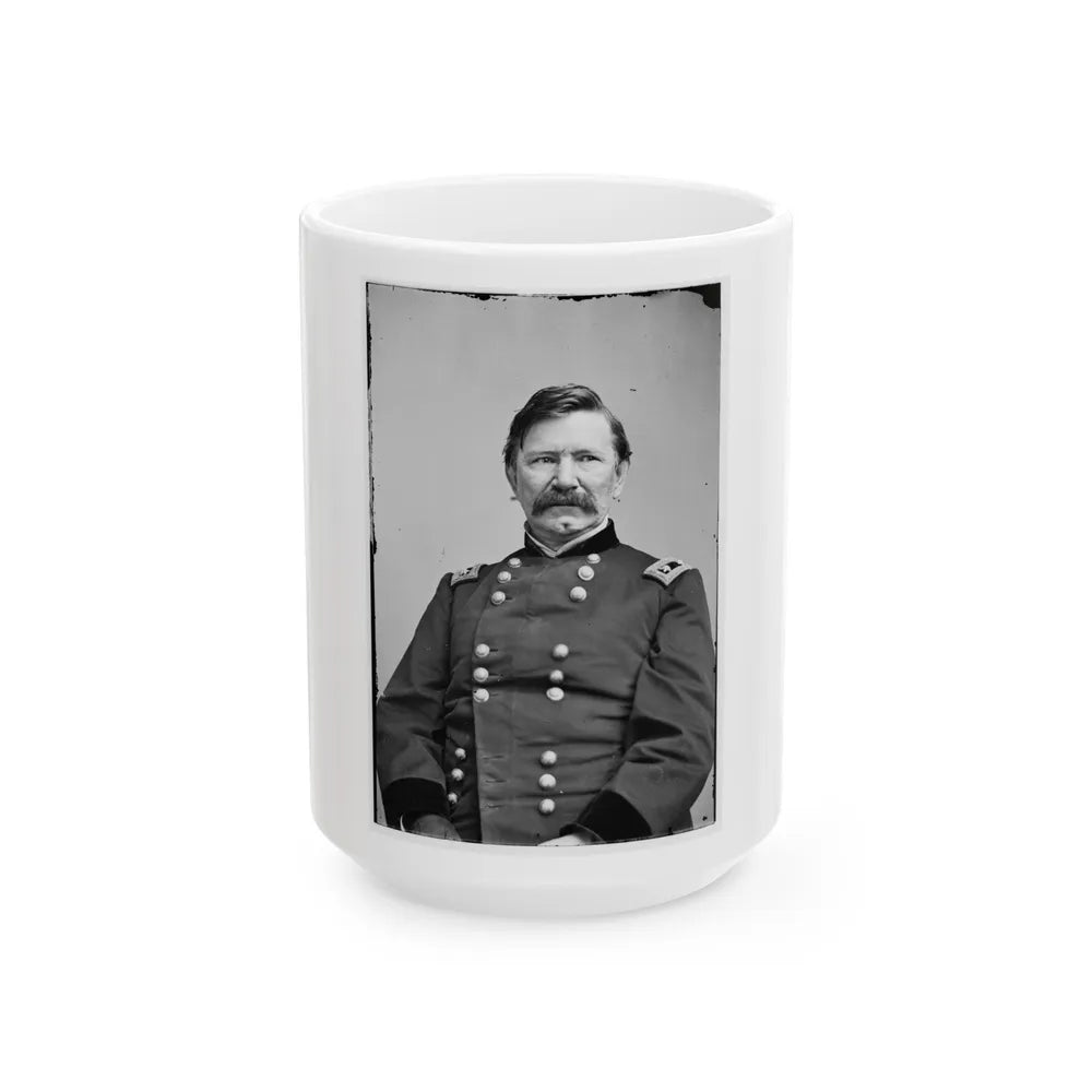 Portrait Of Maj. Gen. Robert C. Schenck, Officer Of The Federal Army (U.S. Civil War) White Coffee Mug-15oz-Go Mug Yourself