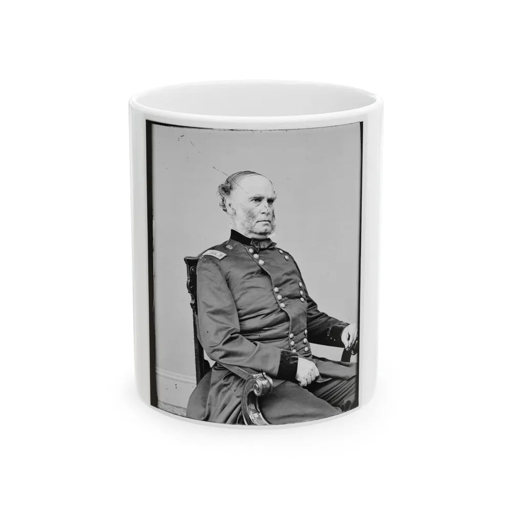 Portrait Of Maj. Gen. Samuel R. Curtis, Officer Of The Federal Army (U.S. Civil War) White Coffee Mug-11oz-Go Mug Yourself