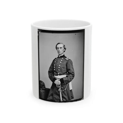 Portrait Of Maj. Gen. Schuyler Hamilton, Officer Of The Federal Army (U.S. Civil War) White Coffee Mug-11oz-Go Mug Yourself