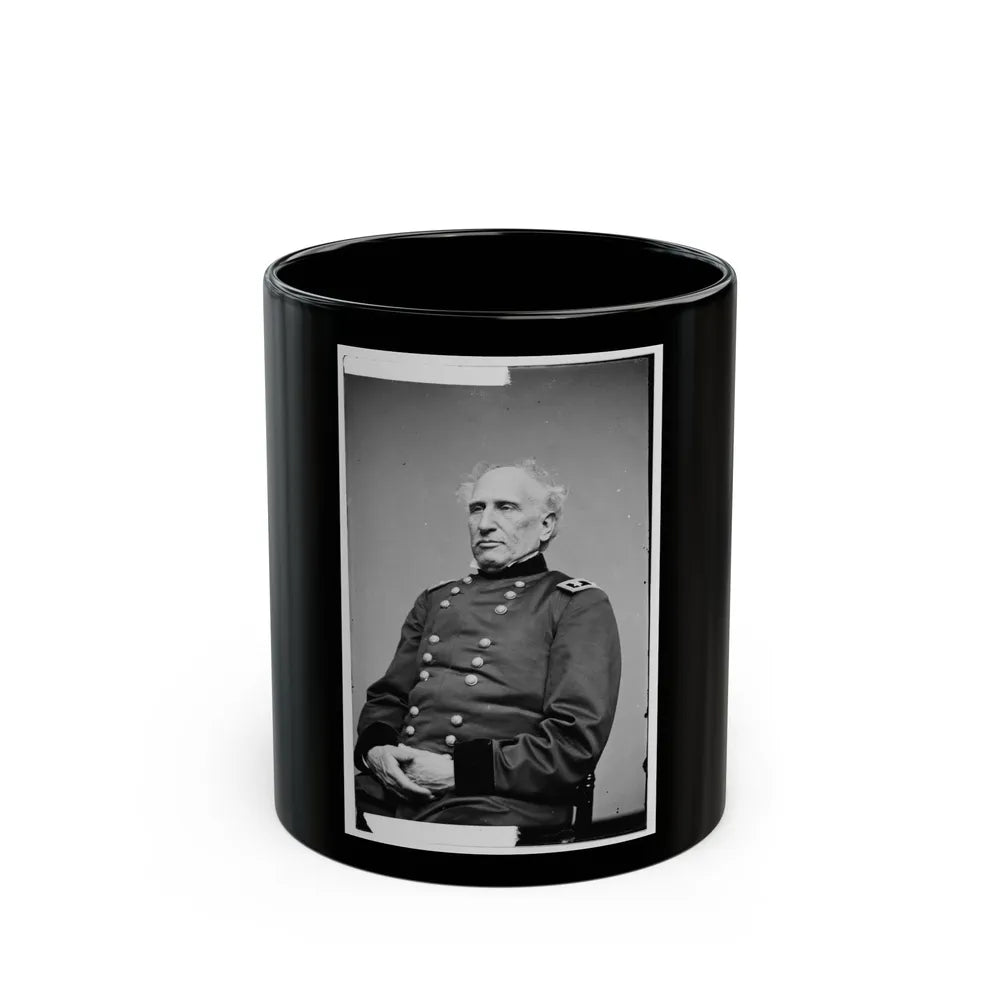 Portrait Of Maj. Gen. Silas Casey, Officer Of The Federal Army (U.S. Civil War) Black Coffee Mug-11oz-Go Mug Yourself