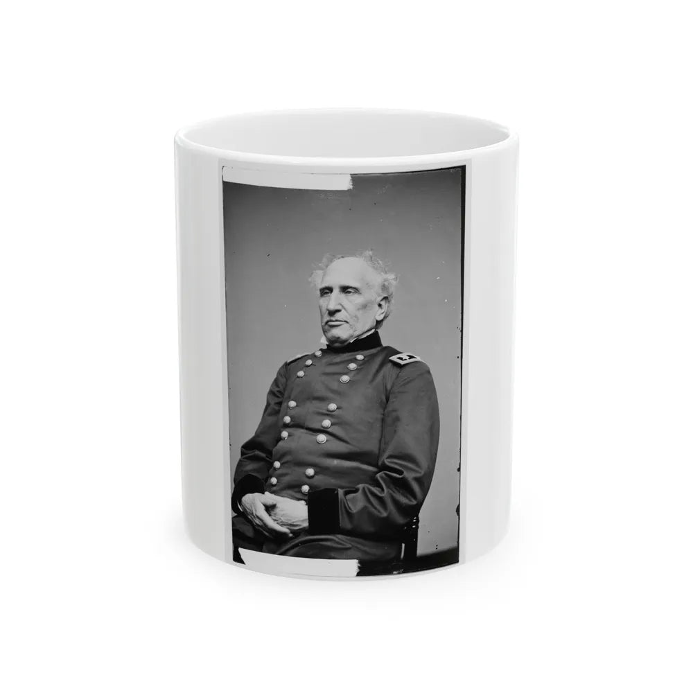 Portrait Of Maj. Gen. Silas Casey, Officer Of The Federal Army (U.S. Civil War) White Coffee Mug-11oz-Go Mug Yourself