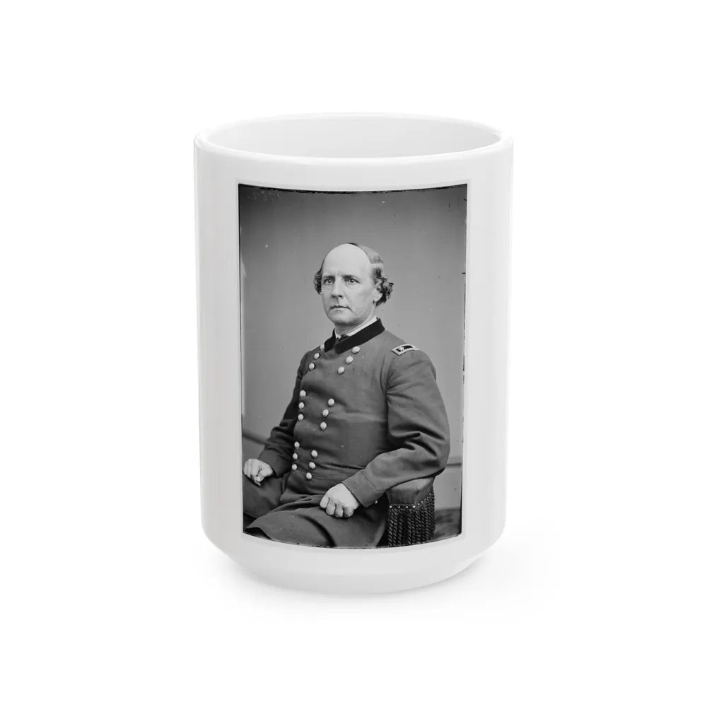 Portrait Of Maj. Gen. Stephen A. Hurlbut, Officer Of The Federal Army (U.S. Civil War) White Coffee Mug-15oz-Go Mug Yourself