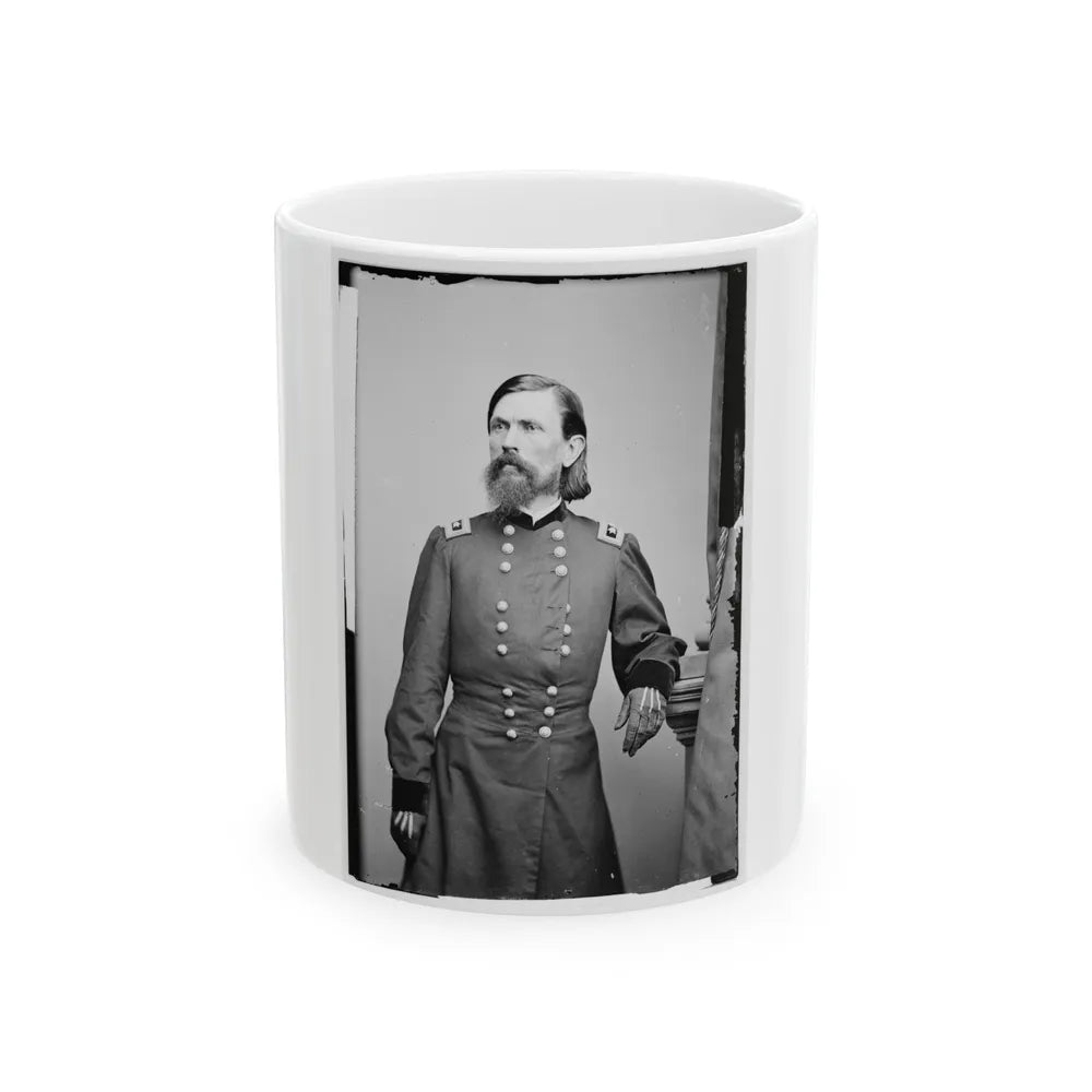 Portrait Of Maj. Gen. Thomas L. Crittenden, Officer Of The Federal Army (U.S. Civil War) White Coffee Mug-11oz-Go Mug Yourself