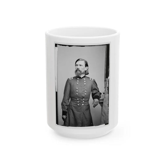 Portrait Of Maj. Gen. Thomas L. Crittenden, Officer Of The Federal Army (U.S. Civil War) White Coffee Mug-15oz-Go Mug Yourself