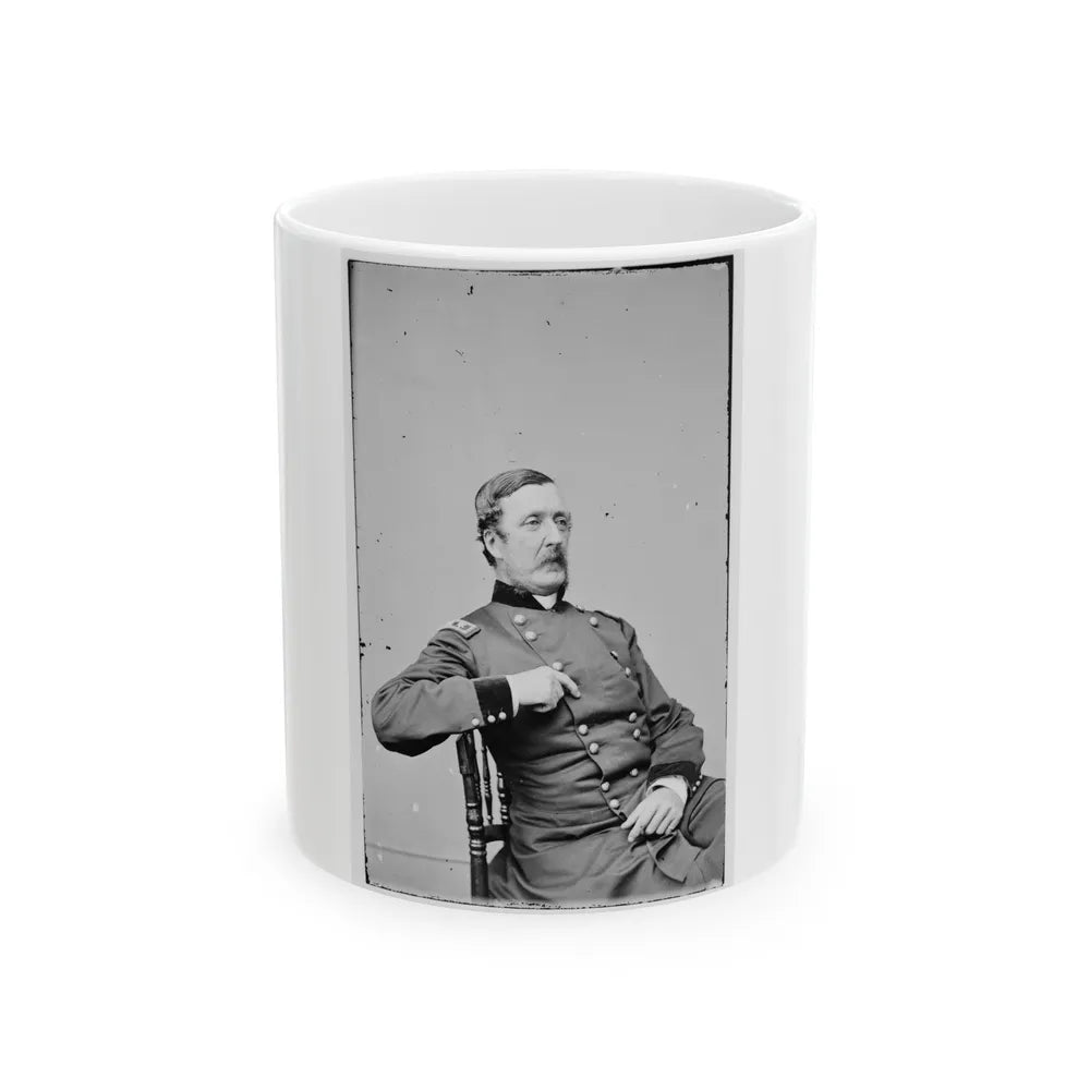 Portrait Of Maj. Gen. William F. Barry, Officer Of The Federal Army (U.S. Civil War) White Coffee Mug-11oz-Go Mug Yourself