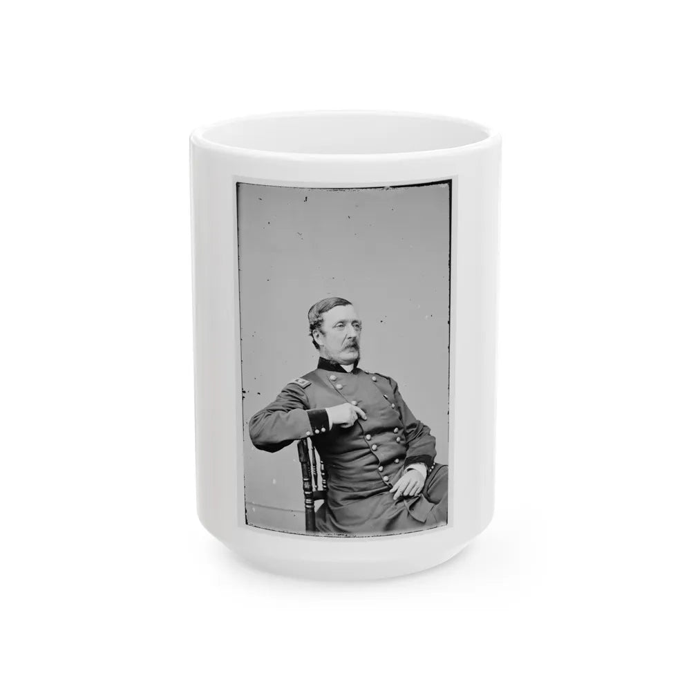 Portrait Of Maj. Gen. William F. Barry, Officer Of The Federal Army (U.S. Civil War) White Coffee Mug-15oz-Go Mug Yourself