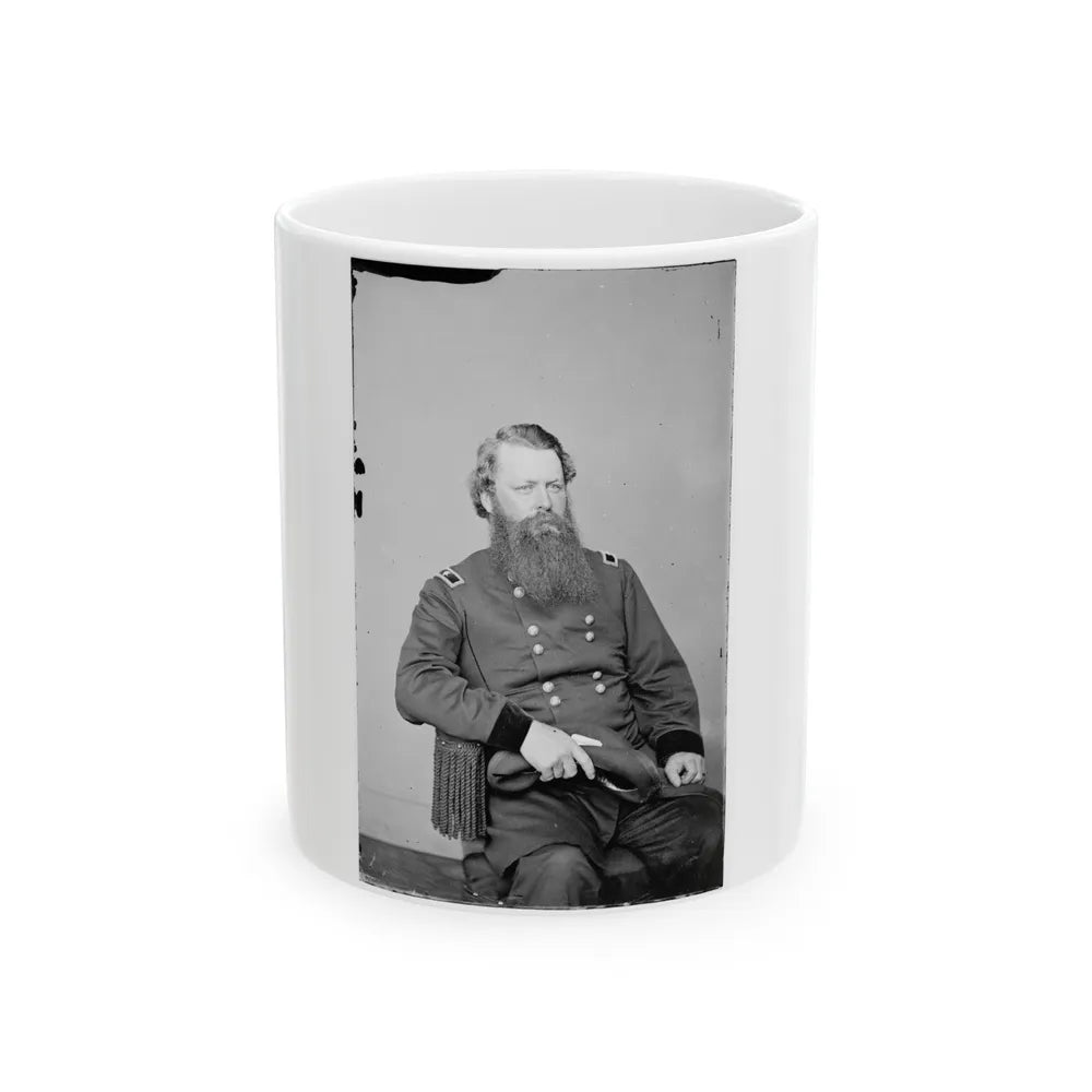 Portrait Of Maj. Gen. William W. Belknap, Officer Of The Federal Army (U.S. Civil War) White Coffee Mug-11oz-Go Mug Yourself