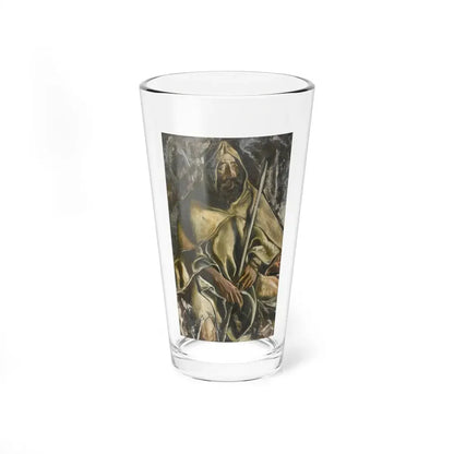 Portrait of Man with Staff, 1952 (Magazine Illustration) Pint Glass 16oz 16oz - Go Mug Yourself