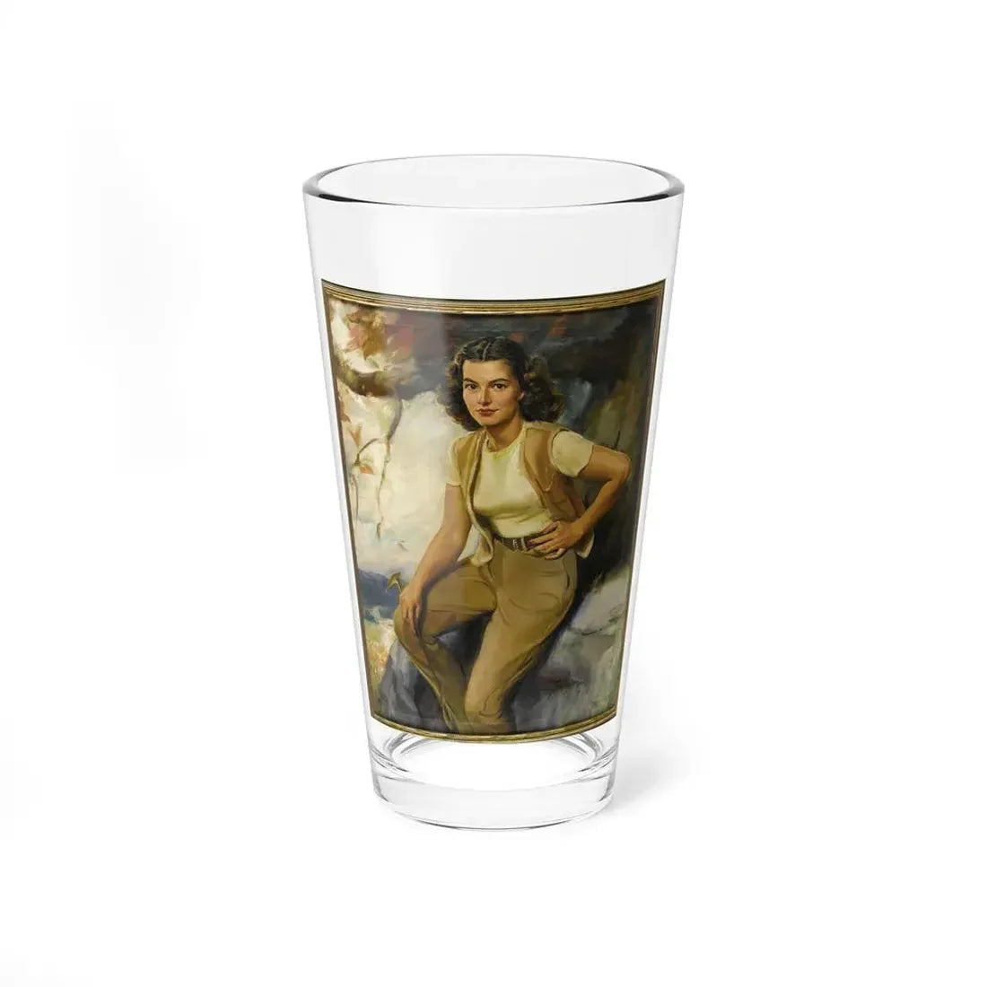 Portrait of Mrs. A. J. Cutler, 1945 (Magazine Illustration) Pint Glass 16oz 16oz - Go Mug Yourself
