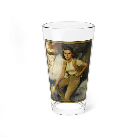 Portrait of Mrs. A. J. Cutler, 1945 (Magazine Illustration) Pint Glass 16oz 16oz - Go Mug Yourself
