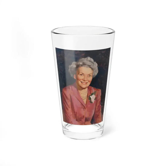 Portrait of Mrs. Brunner, circa 1950 (Magazine Illustration) Pint Glass 16oz 16oz - Go Mug Yourself