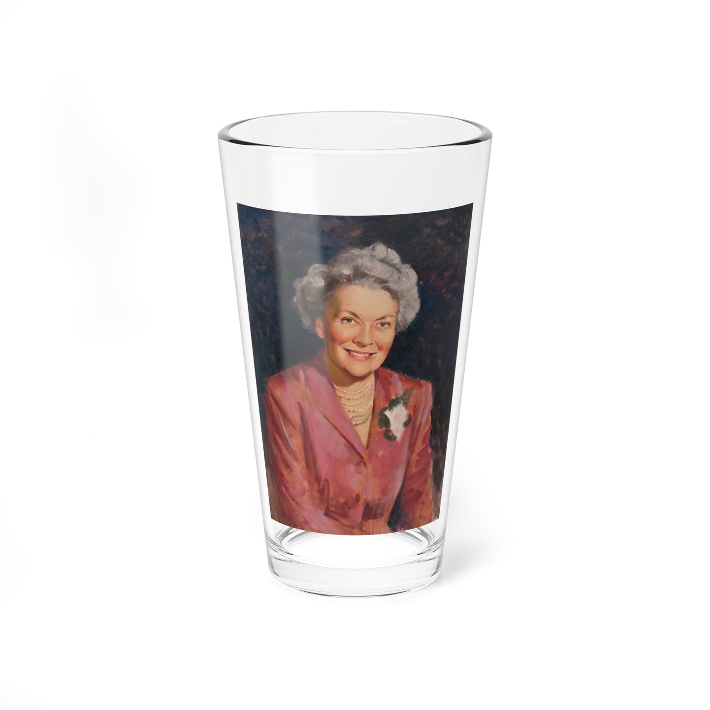 Portrait of Mrs. Brunner, circa 1950 (Magazine Illustration) Pint Glass 16oz-16oz-Go Mug Yourself