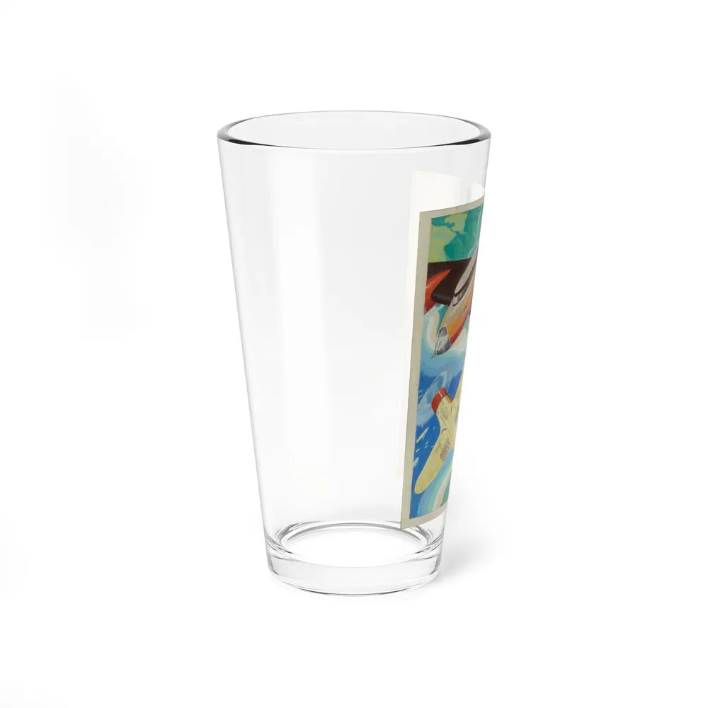 Portrait of Planes (Magazine Illustration) Pint Glass 16oz-Go Mug Yourself