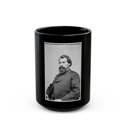 Portrait Of Postmaster-General John H. Regan, Officer Of The Confederate States Government (U.S. Civil War) Black Coffee Mug 15oz - Go Mug Yourself