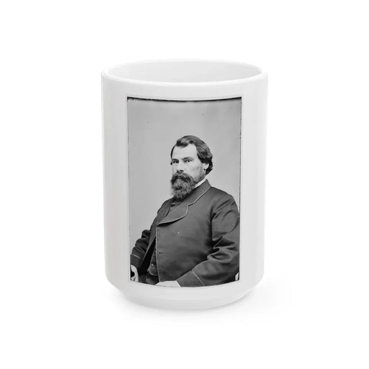 Portrait Of Postmaster-General John H. Regan, Officer Of The Confederate States Government (U.S. Civil War) White Coffee Mug 15oz - Go Mug Yourself