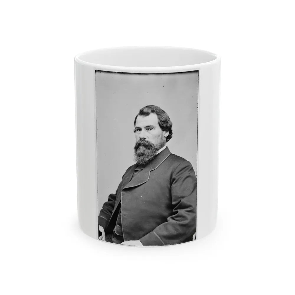 Portrait Of Postmaster-General John H. Regan, Officer Of The Confederate States Government (U.S. Civil War) White Coffee Mug-11oz-Go Mug Yourself