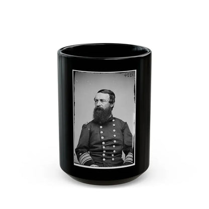 Portrait Of Rear Adm. David D. Porter, Officer Of The Federal Navy (U.S. Civil War) Black Coffee Mug 15oz - Go Mug Yourself
