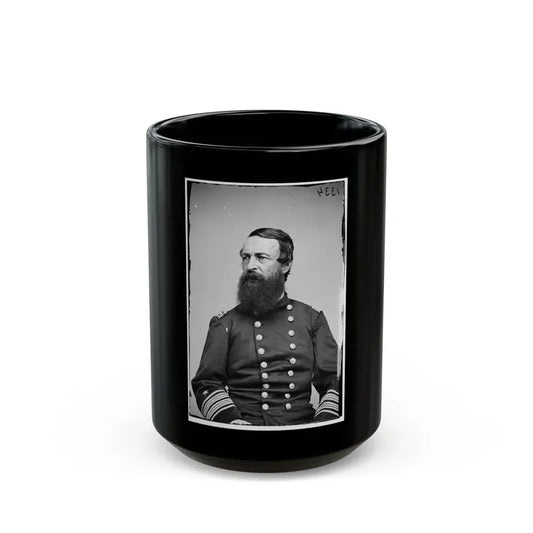 Portrait Of Rear Adm. David D. Porter, Officer Of The Federal Navy (U.S. Civil War) Black Coffee Mug 15oz - Go Mug Yourself
