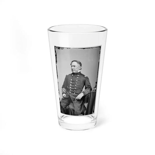 Portrait Of Rear Adm. David G. Farragut, Officer Of The Federal Navy (Vice Adm. From Dec. 3, 1864) (U.S. Civil War) Pint Glass 16oz 16oz - Go Mug Yourself