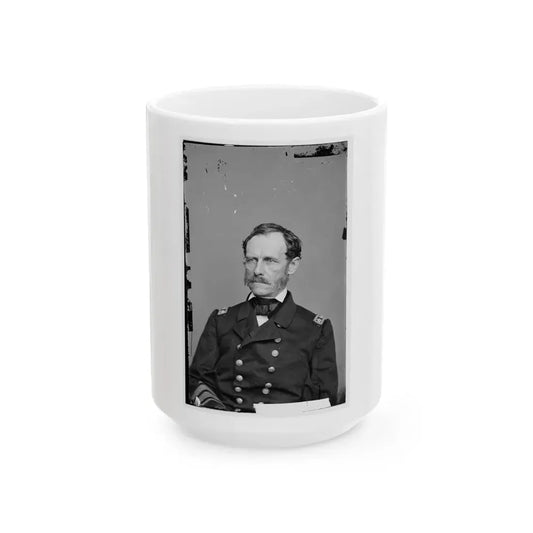 Portrait Of Rear Adm. John A. Dahlgren, Officer Of The Federal Navy (U.S. Civil War) White Coffee Mug 15oz - Go Mug Yourself