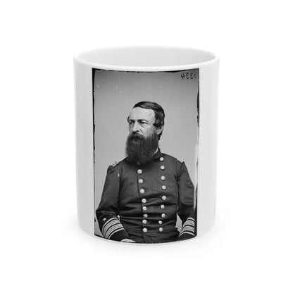 Portrait Of Rear Adm. David D. Porter, Officer Of The Federal Navy (U.S. Civil War) White Coffee Mug-11oz-Go Mug Yourself