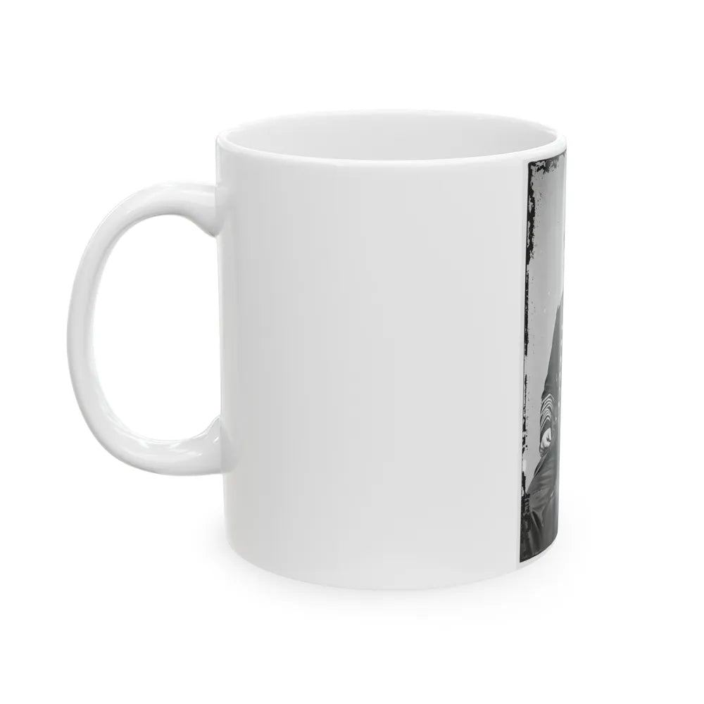 Portrait Of Rear Adm. David G. Farragut, Officer Of The Federal Navy (Vice Adm. From Dec. 3, 1864) (U.S. Civil War) White Coffee Mug-Go Mug Yourself