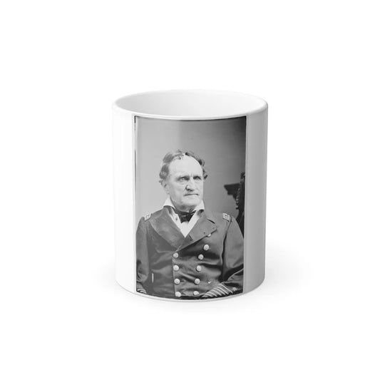 Portrait of Rear Adm. Francis H. Gregory, Officer of the Federal Navy (U.S. Civil War) Color Changing Coffee Mug 11oz-11oz-Go Mug Yourself