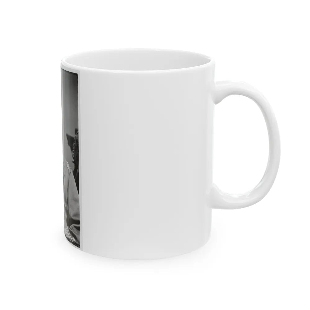 Portrait Of Rear Adm. Francis H. Gregory, Officer Of The Federal Navy (U.S. Civil War) White Coffee Mug-Go Mug Yourself