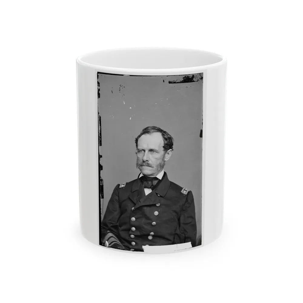 Portrait Of Rear Adm. John A. Dahlgren, Officer Of The Federal Navy (U.S. Civil War) White Coffee Mug-11oz-Go Mug Yourself