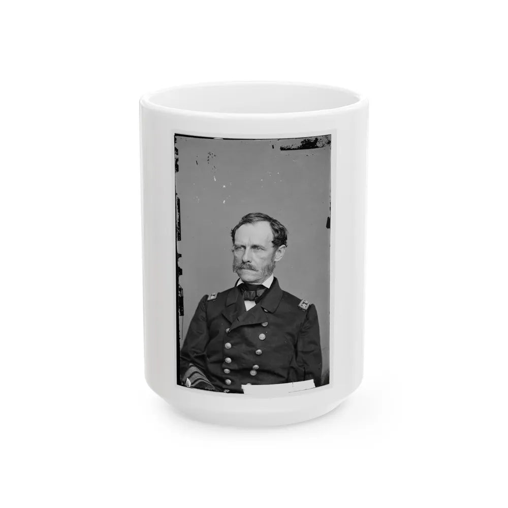 Portrait Of Rear Adm. John A. Dahlgren, Officer Of The Federal Navy (U.S. Civil War) White Coffee Mug-15oz-Go Mug Yourself