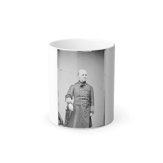 Portrait of Rear Adm. William B. Shubrick, Officer of the Federal Navy (U.S. Civil War) Color Changing Coffee Mug 11oz-11oz-Go Mug Yourself