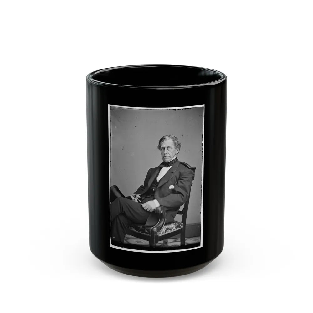 Portrait Of Rear Admiral Charles Wilkes, Officer Of The Federal Navy (U.S. Civil War) Black Coffee Mug-15oz-Go Mug Yourself