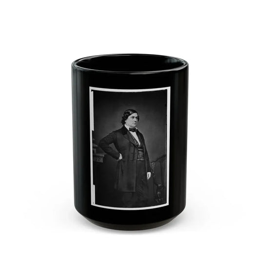 Portrait Of Secretary Of State Robert M. T. Hunter, Officer Of The Confederate States Government (U.S. Civil War) Black Coffee Mug 15oz - Go Mug Yourself