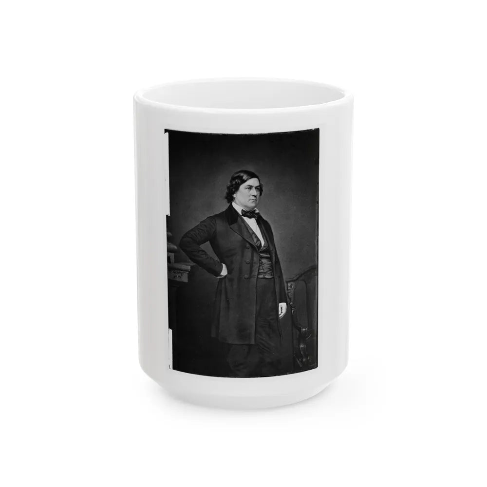 Portrait Of Secretary Of State Robert M. T. Hunter, Officer Of The Confederate States Government (U.S. Civil War) White Coffee Mug-15oz-Go Mug Yourself